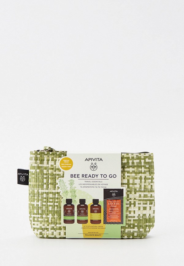Набор для ухода за телом Apivita, Зеленый, Bee Ready To Go (Travel set) : косметичка, гель для душа 75 мл, молочко для тела 75 мл, шампунь 75 мл, маска для волос 20 мл
Набор для ухода за телом Apivita, Зеленый, Bee Ready To Go (Travel set) : косметичка, гель для душа 75 мл, молочко для тела 75 мл, шампунь 75 мл, маска для волос 20 мл