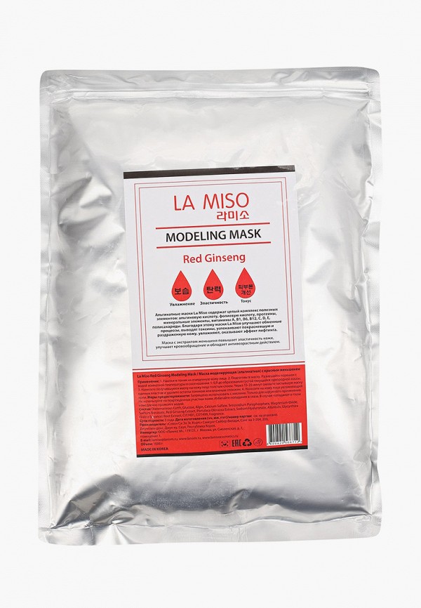 Маска для лица La Miso, Прозрачный, Моделирующая (альгинатная), с красным женьшенем, 1000 г
Маска для лица La Miso, Прозрачный, Моделирующая (альгинатная), с красным женьшенем, 1000 г
