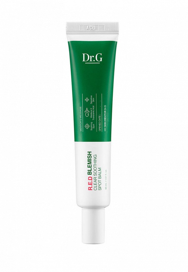 Крем для лица Dr.G, Зеленый, успокаивающий для точечного ухода R.E.D BLEMISH CLEAR SOOTHING SPOT BALM, 30 мл
Крем для лица Dr.G, Зеленый, успокаивающий для точечного ухода R.E.D BLEMISH CLEAR SOOTHING SPOT BALM, 30 мл