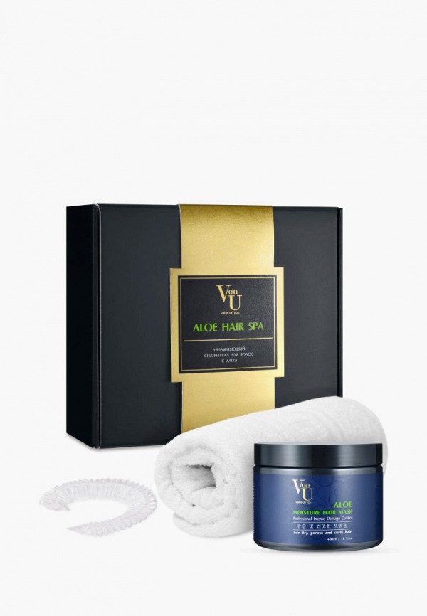 Набор для ухода за волосами Von U, Черный, маска ALOE Moisture Hair Mask 480 мл, шапочка, полотенце
Набор для ухода за волосами Von U, Черный, маска ALOE Moisture Hair Mask 480 мл, шапочка, полотенце