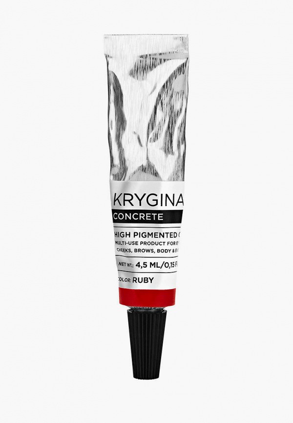 Средство Krygina Cosmetics, Красный, универсальное для макияжа. Кремовый пигмент Concrete Ruby, 4,5 мл, красный
Средство Krygina Cosmetics, Красный, универсальное для макияжа. Кремовый пигмент Concrete Ruby, 4,5 мл, красный