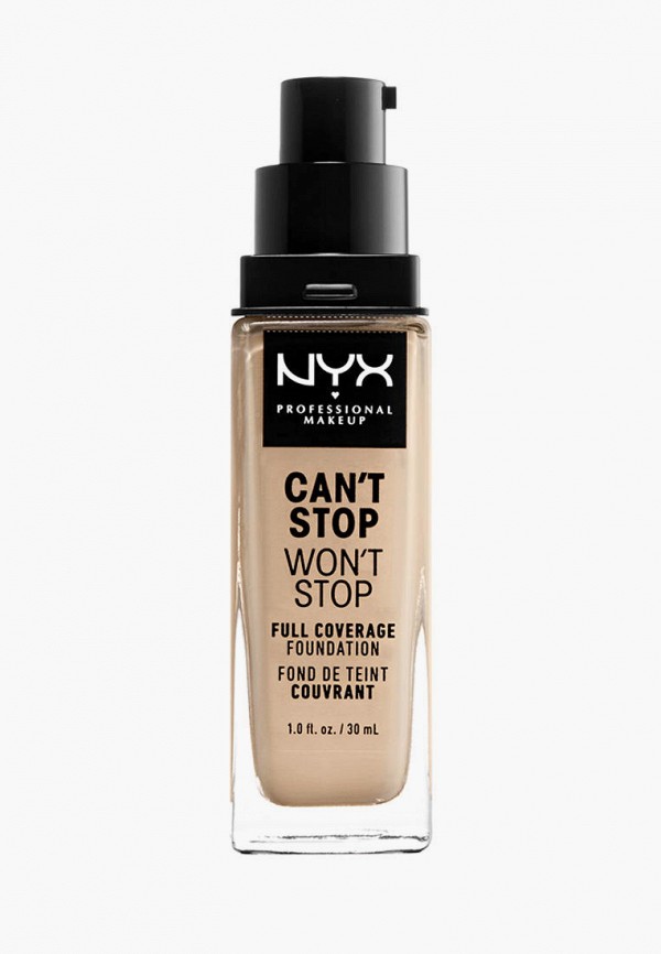 Тональное средство Nyx Professional Makeup, Бежевый, CANT STOP WONT STOP NUDE, 30 мл
Тональное средство Nyx Professional Makeup, Бежевый, CANT STOP WONT STOP NUDE, 30 мл
