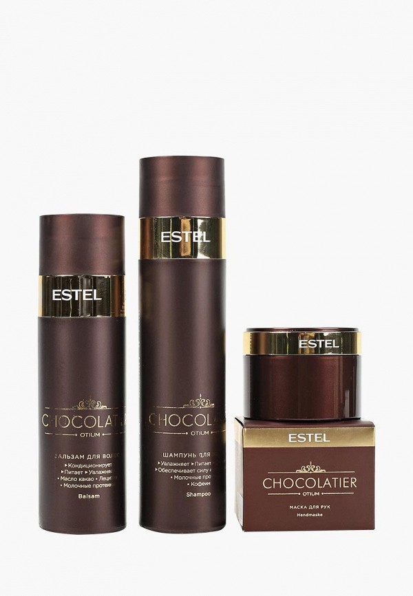 Набор Estel, Черный, OTIUM CHOCOLATIER для ухода за волосами ESTEL PROFESSIONAL criollo 250+200+65 мл
Набор Estel, Черный, OTIUM CHOCOLATIER для ухода за волосами ESTEL PROFESSIONAL criollo 250+200+65 мл