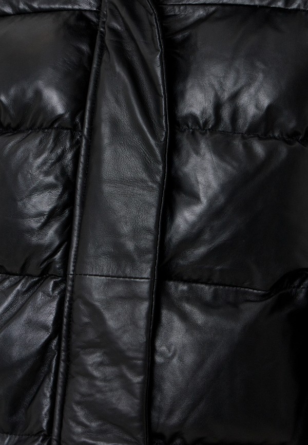 фото Куртка кожаная утепленная снежная королева