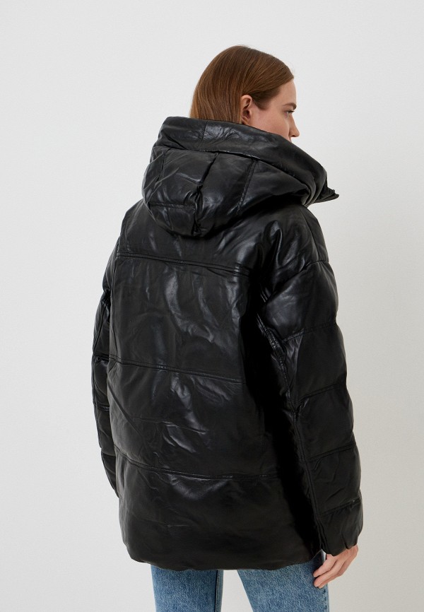 фото Куртка кожаная утепленная снежная королева