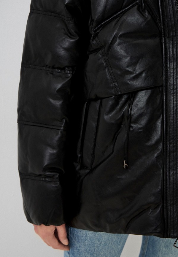 фото Куртка кожаная утепленная снежная королева