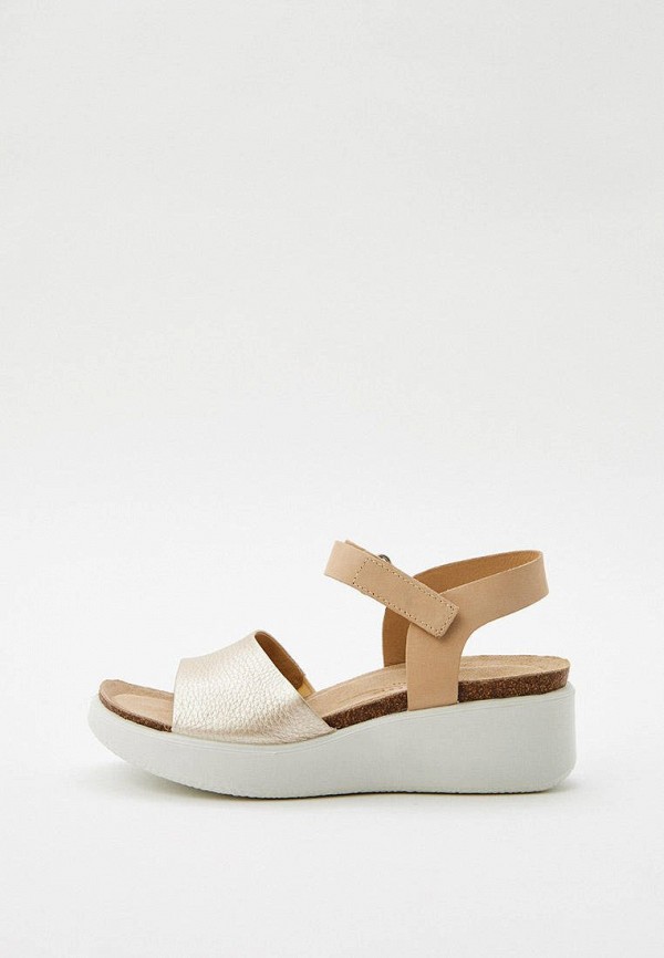 Босоножки Ecco, Золотой, FLOWT WEDGE CORK 
Босоножки Ecco, Золотой, FLOWT WEDGE CORK