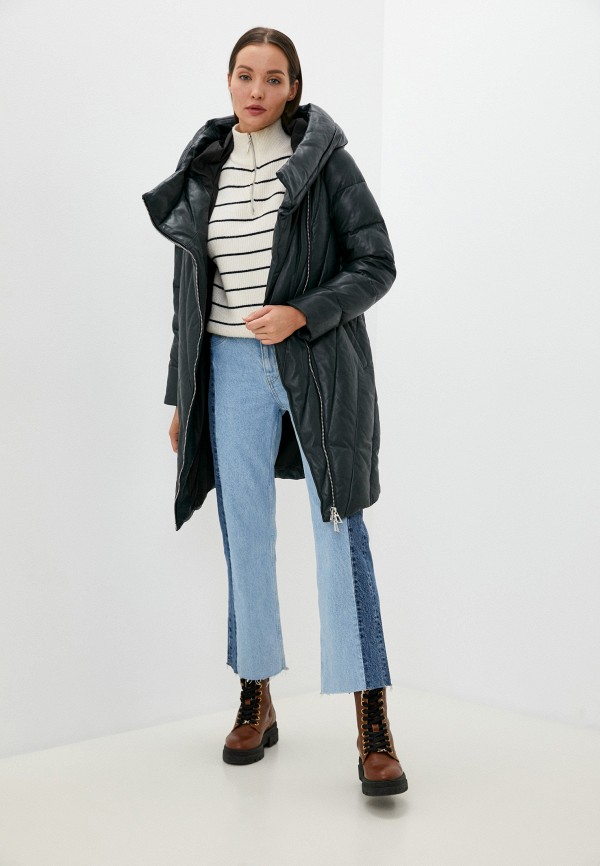 фото Куртка кожаная снежная королева