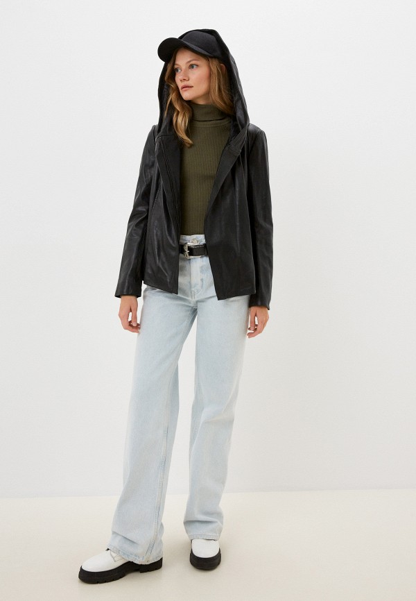 фото Куртка кожаная снежная королева