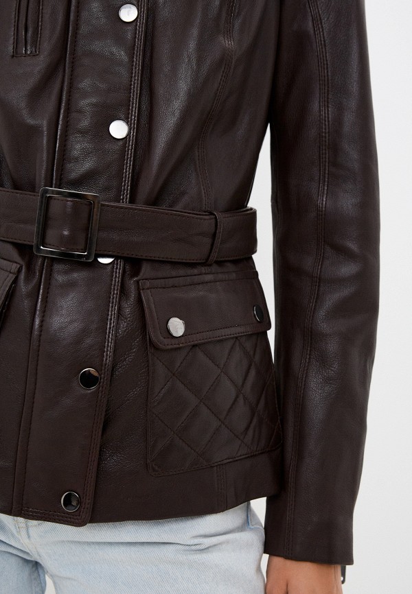 фото Куртка кожаная снежная королева