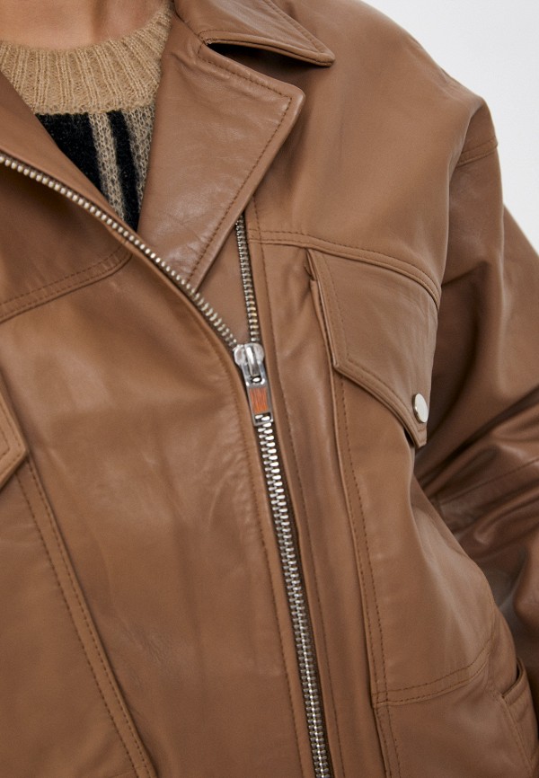 фото Куртка кожаная снежная королева