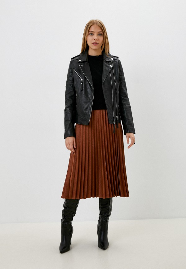 фото Куртка кожаная снежная королева