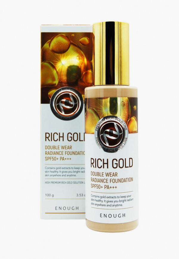 Тональная основа Enough, Бежевый, Rich Gold Double Wear Radiance Foundation SPF50+ PA+++ Крем солнцезащитный с коллоидным золотом (т.23), 100 г
Тональная основа Enough, Бежевый, Rich Gold Double Wear Radiance Foundation SPF50+ PA+++ Крем солнцезащитный с коллоидным золотом (т.23), 100 г