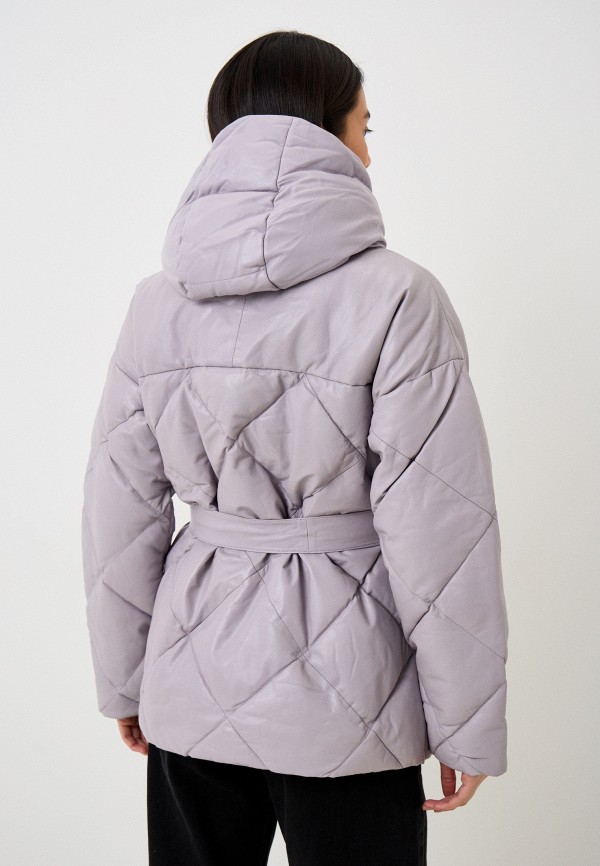 фото Куртка кожаная утепленная снежная королева