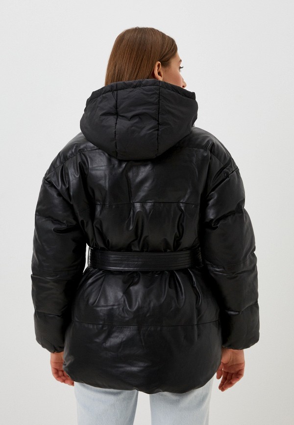 фото Куртка кожаная утепленная снежная королева