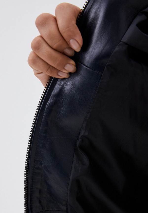 фото Куртка кожаная утепленная снежная королева