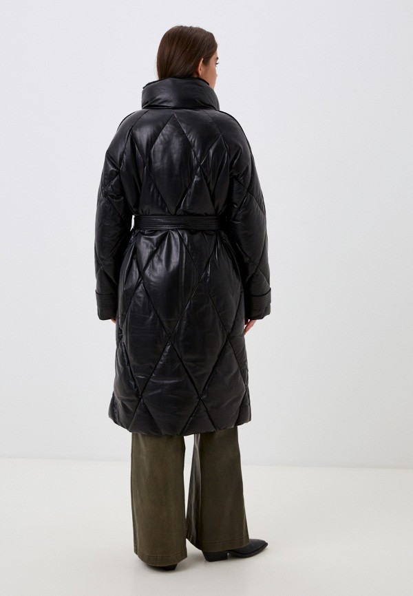 фото Куртка кожаная утепленная снежная королева