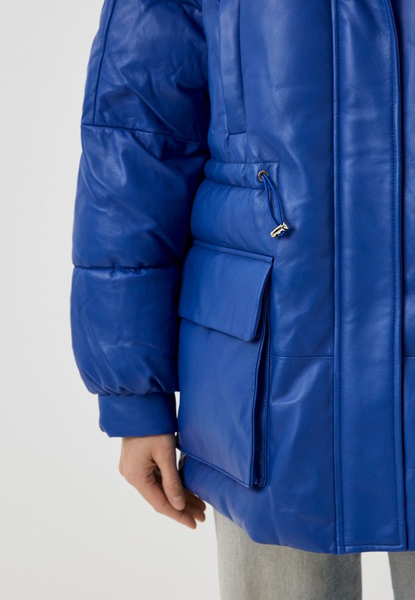 фото Куртка кожаная утепленная снежная королева