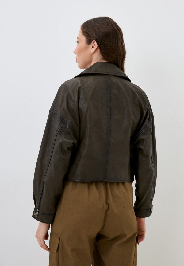 фото Куртка кожаная снежная королева