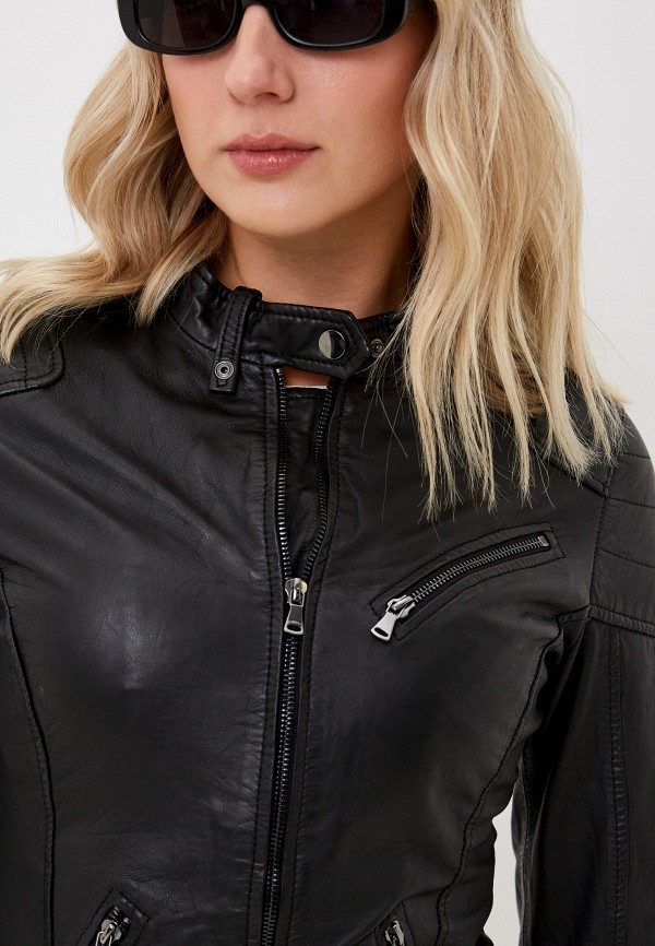 фото Куртка кожаная снежная королева