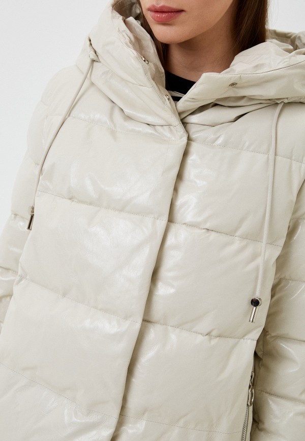 фото Куртка кожаная утепленная снежная королева