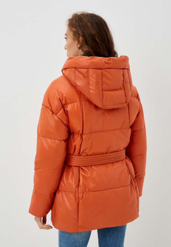 фото Куртка кожаная утепленная снежная королева