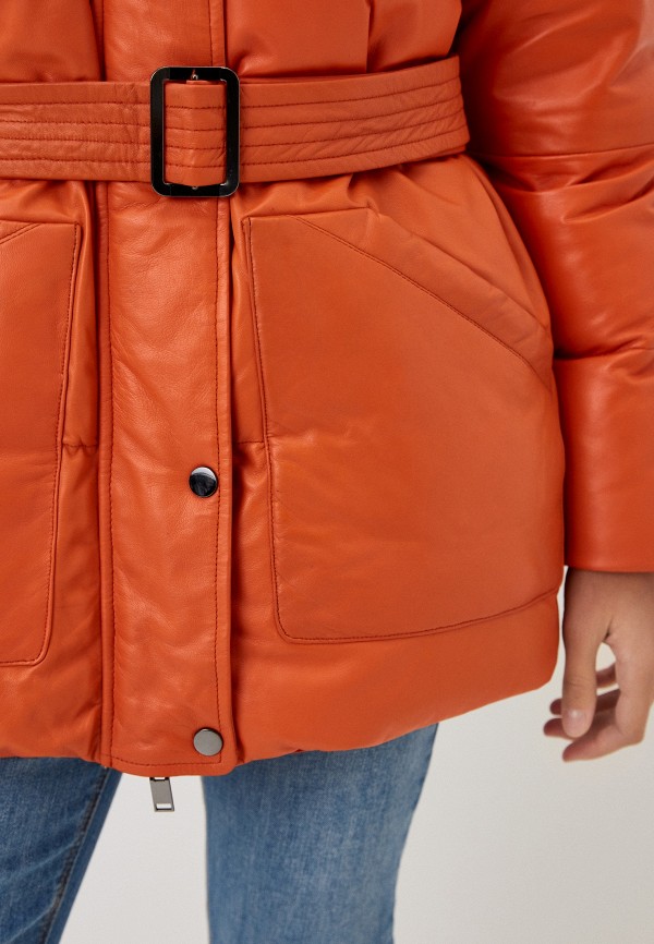 фото Куртка кожаная утепленная снежная королева