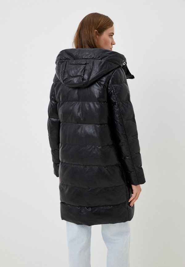 фото Куртка кожаная утепленная снежная королева