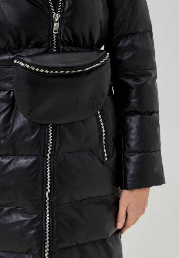 фото Куртка кожаная утепленная снежная королева