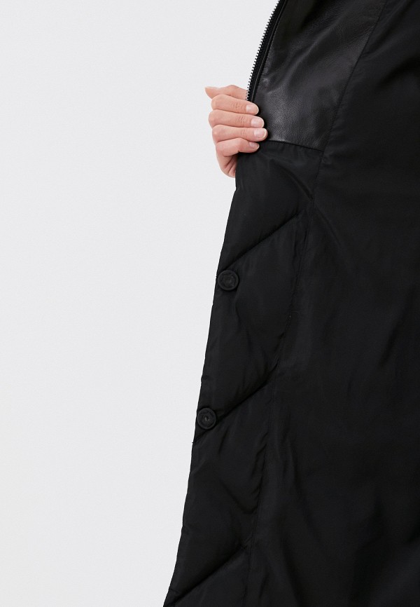 фото Куртка кожаная утепленная снежная королева