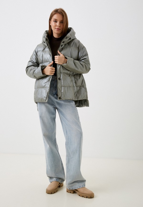 фото Куртка кожаная утепленная снежная королева