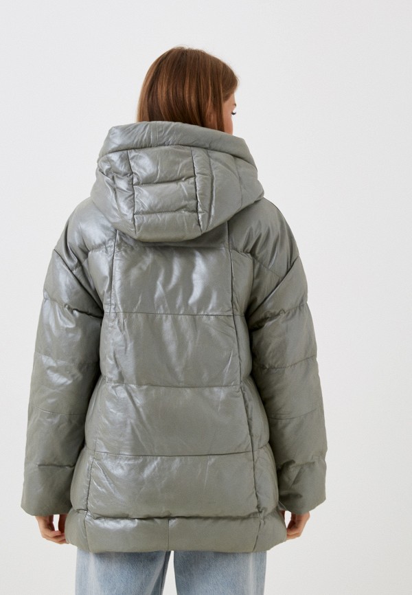 фото Куртка кожаная утепленная снежная королева