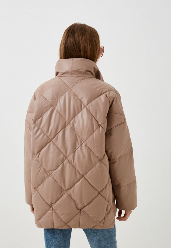 фото Куртка кожаная утепленная снежная королева