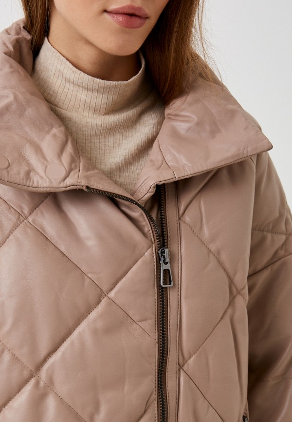 фото Куртка кожаная утепленная снежная королева