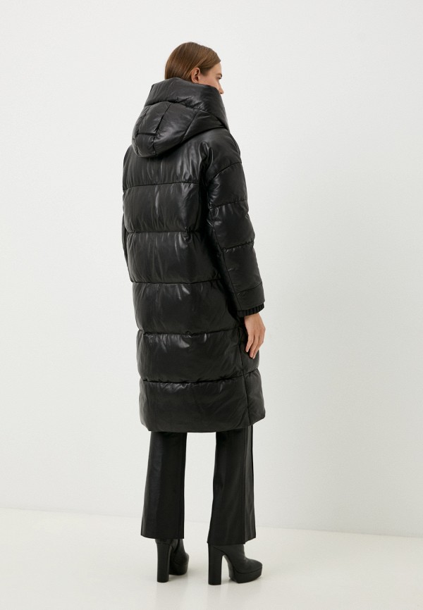 фото Куртка кожаная утепленная снежная королева