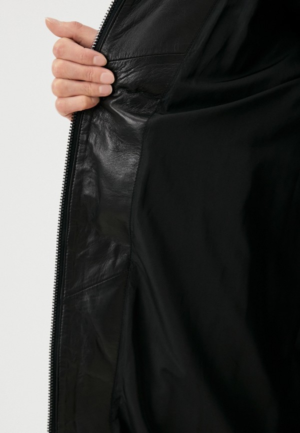 фото Куртка кожаная утепленная снежная королева