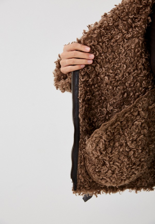 фото Куртка кожаная утепленная снежная королева