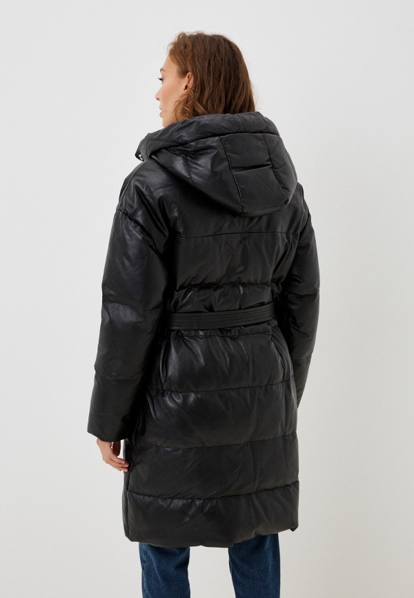 фото Куртка кожаная утепленная снежная королева