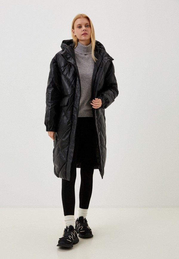 фото Куртка кожаная утепленная снежная королева