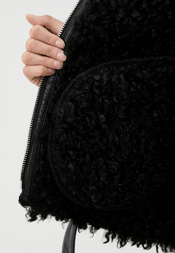 фото Куртка кожаная утепленная снежная королева