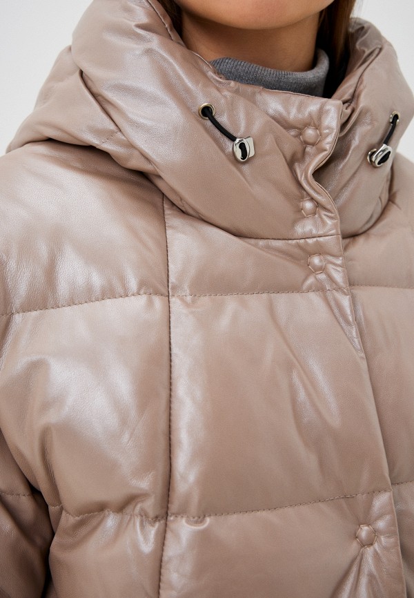 фото Куртка кожаная утепленная снежная королева