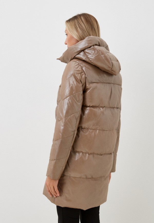 фото Куртка кожаная утепленная снежная королева