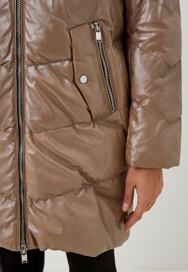 фото Куртка кожаная утепленная снежная королева