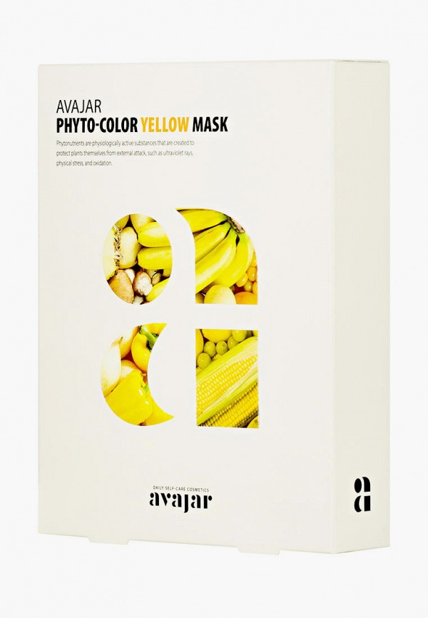 Набор масок для лица Avajar, Белый, Тканевых осветляющих, Phyto-Color Yellow Mask, 10 шт.
Набор масок для лица Avajar, Белый, Тканевых осветляющих, Phyto-Color Yellow Mask, 10 шт.