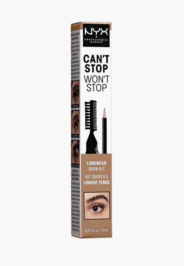 Тинт для бровей Nyx Professional Makeup, Бежевый, Can't Stop Won't Stop Longwear Brow Ink Kit, оттенок 02 Taupe, 8 мл
Тинт для бровей Nyx Professional Makeup, Бежевый, Can't Stop Won't Stop Longwear Brow Ink Kit, оттенок 02 Taupe, 8 мл