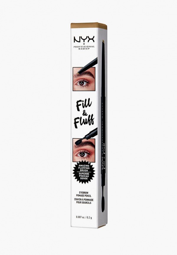 Карандаш для бровей Nyx Professional Makeup, Коричневый, Fill & Fluff Eyebrow Pomade Pencil, оттенок 01 Blonde, 0,2 г
Карандаш для бровей Nyx Professional Makeup, Коричневый, Fill & Fluff Eyebrow Pomade Pencil, оттенок 01 Blonde, 0,2 г