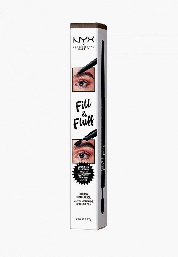 Карандаш для бровей Nyx Professional Makeup, Коричневый, Fill & Fluff Eyebrow Pomade Pencil, оттенок 05 Ash Brown, 0,2 г
Карандаш для бровей Nyx Professional Makeup, Коричневый, Fill & Fluff Eyebrow Pomade Pencil, оттенок 05 Ash Brown, 0,2 г