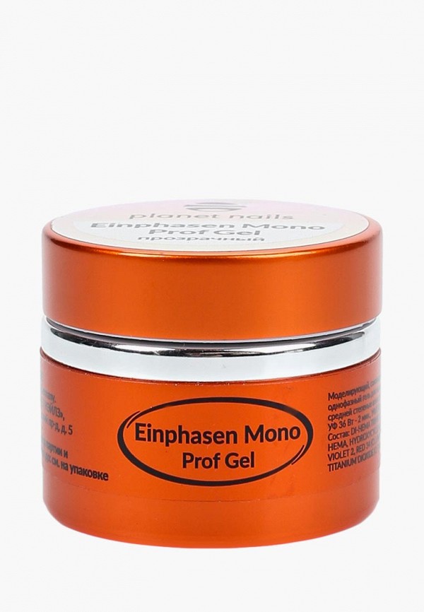Гель-лак для ногтей Planet Nails, Прозрачный, EINPHASEN MONO PROF GEL , моделирующий однофазный , 5 г
Гель-лак для ногтей Planet Nails, Прозрачный, EINPHASEN MONO PROF GEL , моделирующий однофазный , 5 г