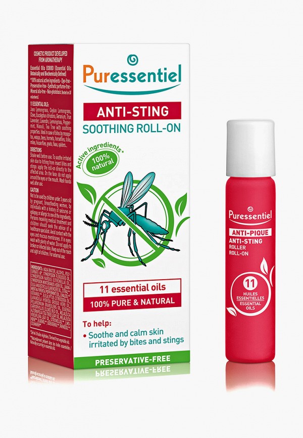 Средство Puressentiel, Прозрачный, роллер успокаивающий, "Анти-Укус" с 11 эфирными маслами, 5 мл"
Средство Puressentiel, Прозрачный, роллер успокаивающий, "Анти-Укус" с 11 эфирными маслами, 5 мл"