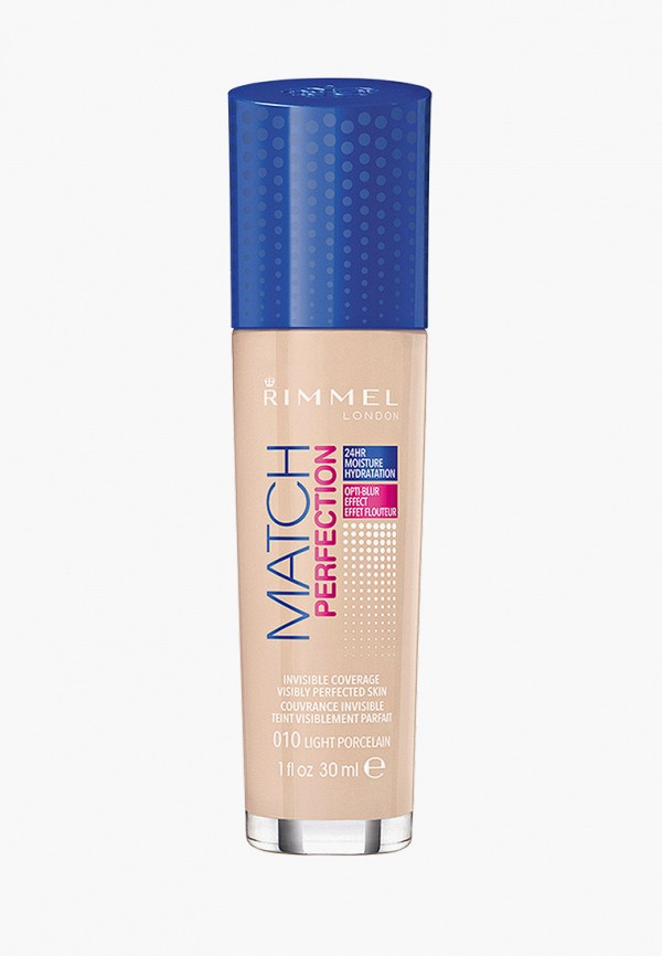 Тональное средство Rimmel, Бежевый, Match Perfection 24 HR Moisture Hydratation, тон 010 - Light Porcelain, 30 мл
Тональное средство Rimmel, Бежевый, Match Perfection 24 HR Moisture Hydratation, тон 010 - Light Porcelain, 30 мл